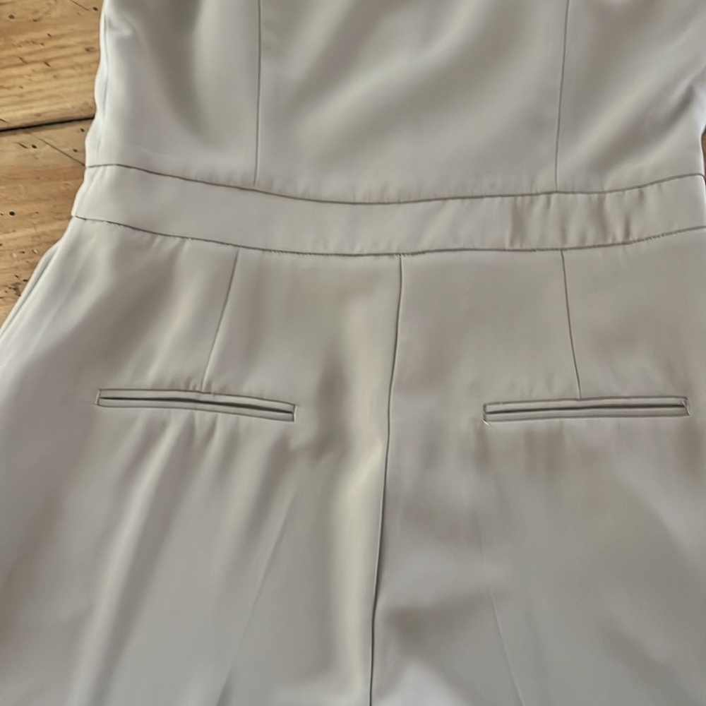 ZARA suit style jumpsuit taupe brown color size L - Picture 16 of 17